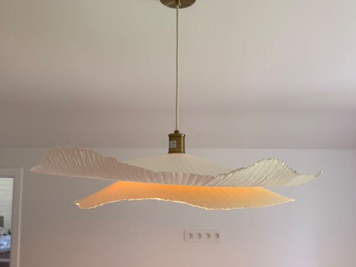 Textiele hanglamp op maat — JR Électricien